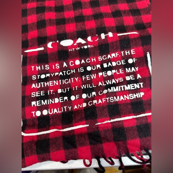 Coach Men's Red Scarf-wraps. New